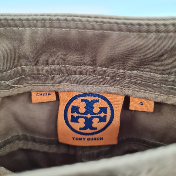 Tory Burch Stretchy Trouser Pants Tan Size 4 - Picture 4 of 7